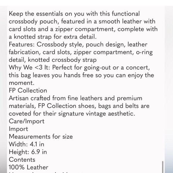 New Free People Sun's Out Crossbody bag - Picture 11 of 11